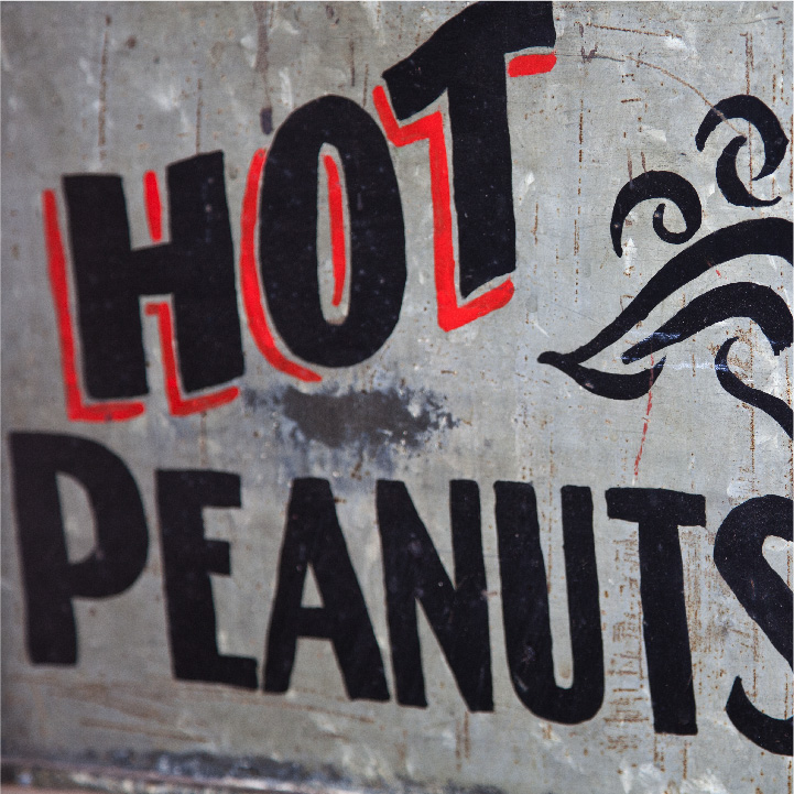 Hot Peanuts Sign