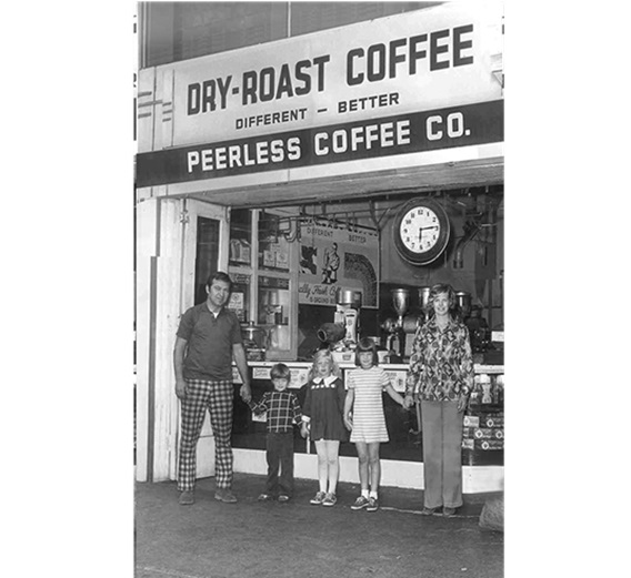 Dry Roast Coffee - Peerless Coffee original store front